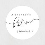 "Golden" - Children's Birthday Party Stickers in Ink by Hudson meet Rose - In Use