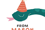 "sssomeone's birthday" - Children's Birthday Party Stickers in Teal by Kiersten Garner - In Use
