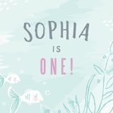 "Under The Sea" - Children's Birthday Party Stickers in Pond by Karidy Walker - In Use