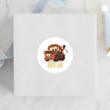 "Disney and Pixar's Tow-riffic Mater" - Children's Birthday Party Stickers in Pearl by Jessie Steury - Front