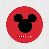 "A Disney Mickey Party" - Children's Birthday Party Stickers in Traditional by Pixel and Hank - In Use