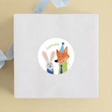 "Disney's Zootopia Friends" - Children's Birthday Party Stickers in Sugar by Jessie Steury - Front