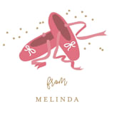 "little ballerina" - Children's Birthday Party Stickers in Rose by Kanika Mathur - In Use