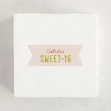 "License Plate" - Children's Birthday Party Stickers in Citrus by taylorVdesign - In Use