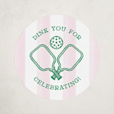 "Hit the Court" - Children's Birthday Party Stickers in Petal by Kiersten Garner - Front