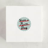 "guest check" - Children's Birthday Party Stickers in Mint by Jennifer Lew - In Use