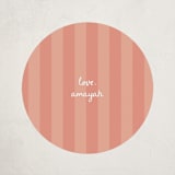 "Marfa" - Children's Birthday Party Stickers in Coral by Blustery August - Front