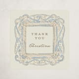 "Regency frame" - Children's Birthday Party Stickers in Denim by Creo Study - Front