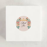 "Blooming Tiara" - Children's Birthday Party Stickers in Peony by Elly - In Use
