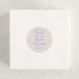 "Ric rac Nostalgia" - Children's Birthday Party Stickers in Lavender by Tamara Hilje - In Use