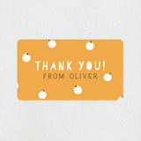 "Pumpkin Party" - Children's Birthday Party Stickers in Sky by Michelle Shanaman - Front