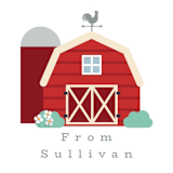 "Down by the farm" - Children's Birthday Party Stickers in Rainbow by Hudson meet Rose - In Use