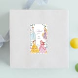 "Disney Princess Garden Party" - Children's Birthday Party Stickers in Buttercream by Cass Loh - Front