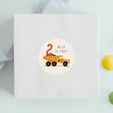 "loads of fun" - Children's Birthday Party Stickers in Dumptruck by Susan Zinader - Front