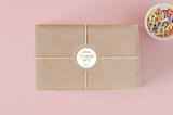 "Pink & Gold" - Children's Birthday Party Stickers in Blush by Erica Krystek - Front
