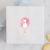 "Our Swan Princess" - Children's Birthday Party Stickers in Candy by Kanika Mathur - Front