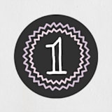 "Cute Chalkboard" - Children's Birthday Party Stickers in Lucite by Jessie Steury - Front