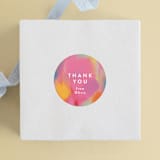 "Galaxy Rainbow" - Children's Birthday Party Stickers in Candy by Katie Zimpel - Front