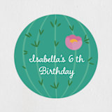 "Fiesta!" - Children's Birthday Party Stickers in Jade by Annie Holmquist - In Use