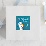 "Disney Frozen Snow Sparkles" - Children's Birthday Party Stickers in Frosty by curiouszhi - Front