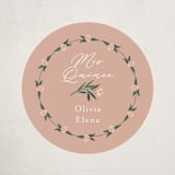 "Victorian Trellis" - Children's Birthday Party Stickers in Sand by Becky Nimoy - Front