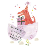 "Party Dinos" - Children's Birthday Party Stickers in Forest by Sarah Knight - In Use