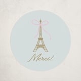 "Ooh La La" - Children's Birthday Party Stickers in Menthe by mo kelley - Front
