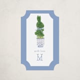 "Topiary" - Children's Birthday Party Stickers in Periwinkle by Jenna Holcomb - Front