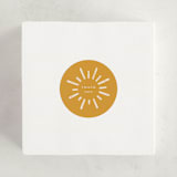 "Sun Toss" - Children's Birthday Party Stickers in Golden Sun by Meggy Masters - In Use