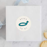 "It's a Pool Party" - Children's Birthday Party Stickers in Poolside by Kristen Knechtel - Front