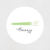 "make and color" - Children's Birthday Party Stickers in Ice Cream by Anupama - Front