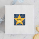 "Movie Night" - Children's Birthday Party Stickers in Navy by Robert and Stella - Front