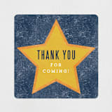 "Movie Night" - Children's Birthday Party Stickers in Navy by Robert and Stella - In Use