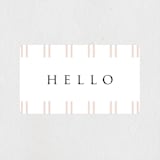 "Hello Hello" - Children's Birthday Party Stickers in Snow by David Michuki - Front