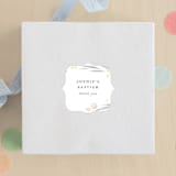 "Floral Showers" - Children's Birthday Party Stickers in Nectar by Nicoletta Savod - Front