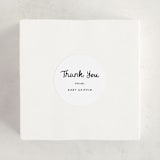 "Cursive" - Children's Birthday Party Stickers in Snow by AK Graphics - In Use