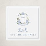 "Sweethearts" - Children's Birthday Party Stickers in Periwinkle by Design Lotus - Front