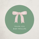 "Dainty Garden" - Children's Birthday Party Stickers in Blush by Paper Raven Co. - Front