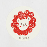 "little carnival" - Children's Birthday Party Stickers in Apple by Vivian Yiwing - Front