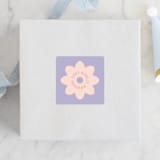 "Checked" - Children's Birthday Party Stickers in Bubblegum by Jenna Holcomb - Front