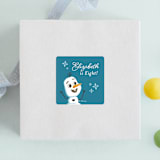 "Disney Frozen Snow Sparkles" - Children's Birthday Party Stickers in Frosty by curiouszhi - Front
