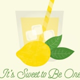 "Sweet One" - Children's Birthday Party Stickers in Lemonade by Erica Krystek - In Use