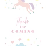 "Unicorn Dreams" - Children's Birthday Party Stickers in Bubblegum by Jennifer Wick - In Use