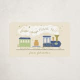 "Chugga Chugga Two Two" - Children's Birthday Party Stickers in Cream by Kiersten Garner - Front