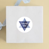 "Modern Star" - Children's Birthday Party Stickers in Cotton by Robert and Stella - Front