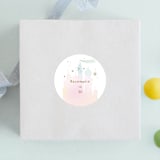 "princess fairytale castle" - Children's Birthday Party Stickers in Carnation by Phrosné Barwood - Front