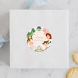 "Disney's and Pixar Toy Story Friends" - Children's Birthday Party Stickers in Taupe by Sabrin Deirani - Front