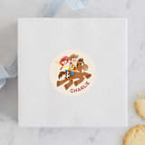 "Disney and Pixar's Cowboy Friends" - Children's Birthday Party Stickers in Vanilla by Jessie Steury - Front