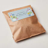 "Disney's Alice in Wonderland in the Flower Garden" - Children's Birthday Party Stickers in Aqua by Becky Nimoy - In Use