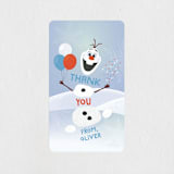 "Disney's Olaf to Party" - Children's Birthday Party Stickers in Periwinkle by Erica Krystek - In Use